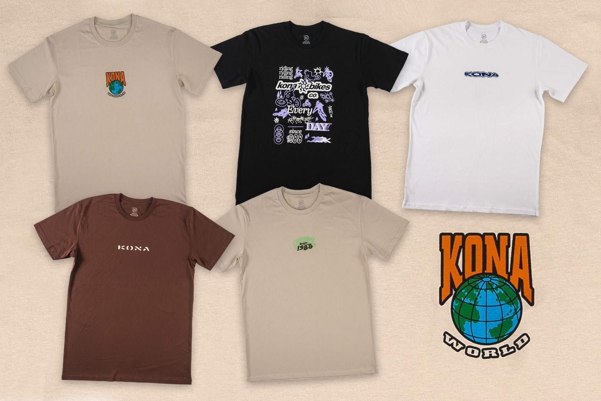 Say Hello to Five New Kona T-Shirts